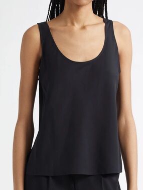 Vince solid black tank top Sz M